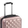 Trolley a Custodia Rigida Oro Rosa ABS