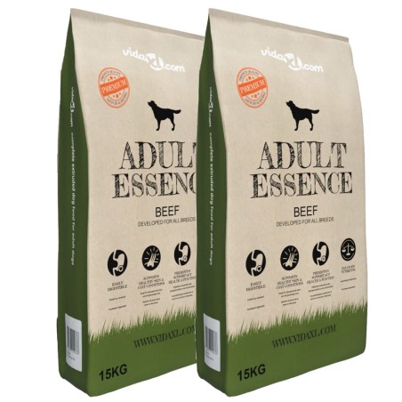 Cibo Secco per Cani Premium Adult Essence Beef 2 pz 30 kg