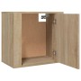 Comodini a Muro 2 pz Rovere Sonoma 50x30x47 cm