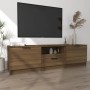 Mobile TV Rovere Marrone 140x35x40 cm in Legno Multistrato