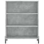 Credenza Grigio Sonoma 69,5x32,5x180 cm Legno Multistrato