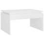 Tavolino da Salotto Bianco 68x50x38 cm Legno Multistrato