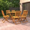 Set Mobili da Pranzo da Giardino 7 pz Legno Massello di Acacia