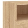 Mobili TV Parete 2pz Rovere Sonoma 60x30x30cm Legno Multistrato