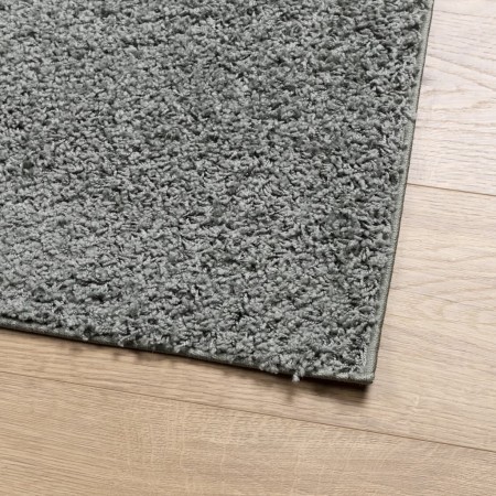 Tappeto Shaggy PAMPLONA a Pelo Lungo Moderno Verde 80x150 cm