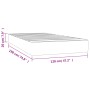 Materasso a Molle Grigio Scuro 120x190x20 cm in Velluto