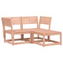 Set Divani da Giardino 3 pz in Legno Massello di Douglas