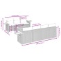 Set Divani da Giardino con Cuscini 8 pz Nero in Polyrattan