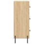 Credenza Rovere Sonoma 69,5x34x90 cm in Legno Multistrato