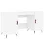 Scrivania Bianca 140x50x75 cm in Legno Multistrato