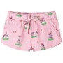 Pantaloncini per Bambini con Coulisse Rosa Chiaro 140