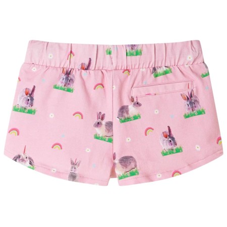 Pantaloncini per Bambini con Coulisse Rosa Chiaro 140