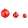 Set Palline di Natale 100 pz 3/4/6 cm Rosse