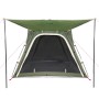 Tenda Campeggio 4 Persone Verde Rilascio Rapido Impermeabile