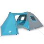 Tenda da Campeggio a Cupola per 4 Persone Blu Impermeabile