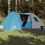 Tenda da Campeggio a Cupola per 4 Persone Blu Impermeabile