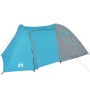 Tenda da Campeggio a Cupola per 4 Persone Blu Impermeabile