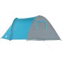 Tenda da Campeggio a Cupola per 4 Persone Blu Impermeabile