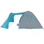 Tenda da Campeggio a Cupola per 4 Persone Blu Impermeabile