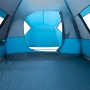 Tenda da Campeggio a Cupola per 4 Persone Blu Impermeabile