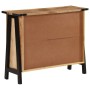 Credenza 88x30x69 cm in Legno Massello di Mango