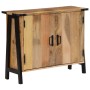 Credenza 88x30x69 cm in Legno Massello di Mango