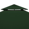 Telo di Ricambio per Gazebo 310g/m² Verde 3x3m