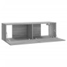 Libreria Grigio Sonoma 100x30x30 cm in Legno Ingegnerizzato