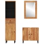 Set Mobili da Bagno 3pz in Legno Massello di Acacia