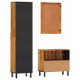 Set Mobili da Bagno 3pz in Legno Massello di Acacia