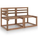 Set Salotto Giardino 2 pz Marrone in Legno di Pino Impregnato