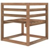 Set Salotto Giardino 2 pz Marrone in Legno di Pino Impregnato