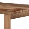 Set Salotto Giardino 2 pz Marrone in Legno di Pino Impregnato