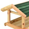 Mangiatoia Uccelli con Supporto 37x28x100 cm in Legno Abete