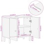 Mobile Lavabo da Bagno 62x33x58cm in Legno Massello di Mango