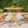 Tavolo da Giardino Pieghevole 85x85x76cm Legno Massello di Teak