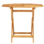 Tavolo da Giardino Pieghevole 85x85x76cm Legno Massello di Teak