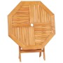 Tavolo da Giardino Pieghevole 85x85x76cm Legno Massello di Teak