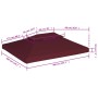 Copertura Superiore per Gazebo a 2 Strati 310g/m² 4x3m Bordeaux