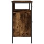 Mobile Lavabo Bagno Rovere Fumo 80x30x60 cm Legno Multistrato