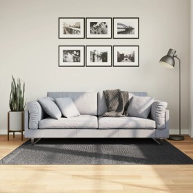 Tappeto IZA a Pelo Corto Aspetto Scandinavo antracite 120x170cm