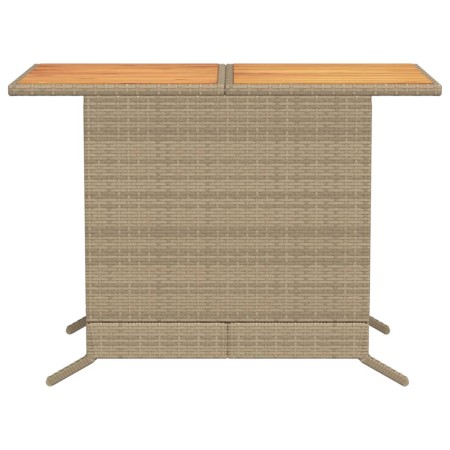 Set da Bistrò 3 pz con Cuscini Beige in Polyrattan