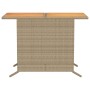 Set da Bistrò 3 pz con Cuscini Beige in Polyrattan