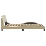 Giroletto con Testiera Crema 140x190 cm in Tessuto
