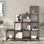 Libreria Rovere Marrone 122x30x132 cm Legno Multistrato Metallo