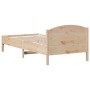 Giroletto con Testiera 100x200 cm Legno Massello di Pino