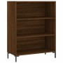 Credenza Rovere Marrone 69,5x34x180 cm in Legno Multistrato