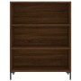 Credenza Rovere Marrone 69,5x34x180 cm in Legno Multistrato