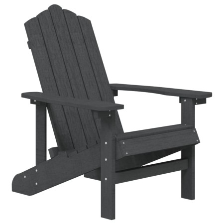 Sedie da Giardino Adirondack 2 pz in HDPE Antracite