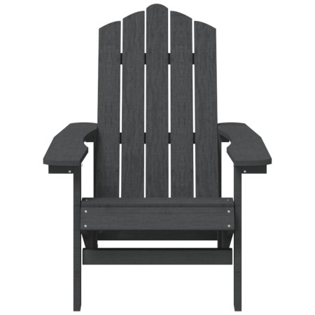 Sedie da Giardino Adirondack 2 pz in HDPE Antracite